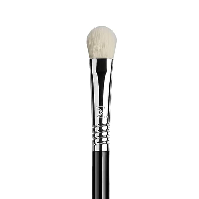 Sigma Beauty Professional E28 Detail Buffer Brush – Professional Eyeshadow Brush for Seamless Cream or Liquid Eyeshadow Blending, Packing on Metallic Shades & Highlighting the Brow Bone (1 Brush)-FemmiqueWomen