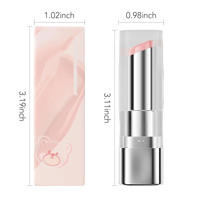 1Pcs Tinted Lip Balm Moisturizing Lipstick – Soft Pale Pink Sheer Hydrating Lip Color for Dry Lips – Nourishing Lip Balm for All Women with a Subtle Natural Scent (S01 Spring)-FemmiqueWomen