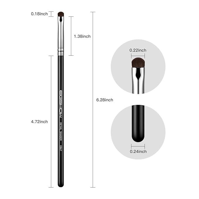 EIGSHOW Concealer Brush, Detail Shader Makeup Brush for Blending Eyeshadow, Concealing Small Blemishes and Imperfections - Precision Application (E867)-FemmiqueWomen