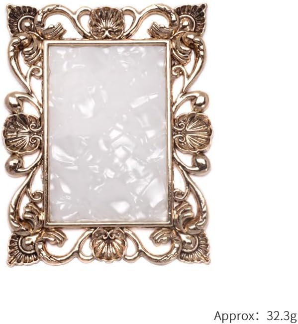 2 Pcs Nail Art Palette Nail Mixing Palette Polish Color Mixing Plate Golden Edge Nail Holder Display Board Heart Shape Cosmetic Mixing Tools (Gold)-FemmiqueWomen