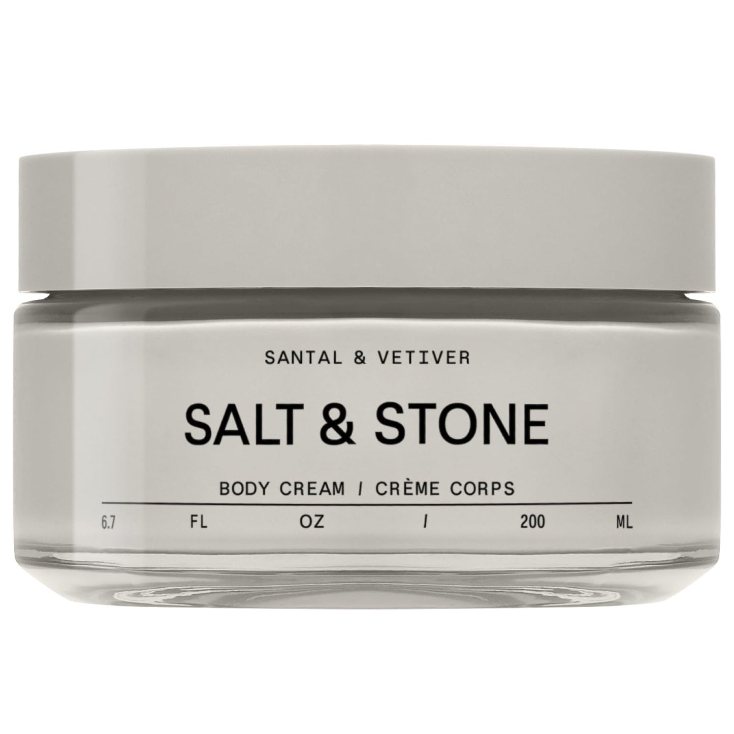 Salt & Stone Body Cream – Santal & Vetiver | Hydrating Formula with Seaweed Extracts, Spirulina & Squalane | Deep Hydration, Skin Barrier Support & Healthy Glow | for all Skin Types (6.7 fl oz)-FemmiqueWomen