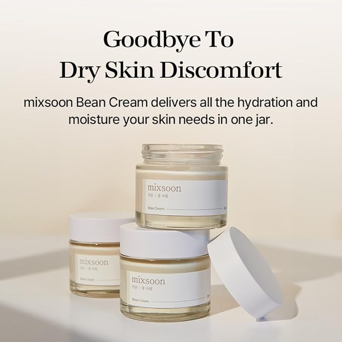 mixsoon Bean Cream - Intensive Moisture Face Cream For Smooth, Nourished Skin, Pore & Sebum Care - Korean Skincare For Glass Skin - Non-stick (1.69 fl.oz / 50ml)-FemmiqueWomen