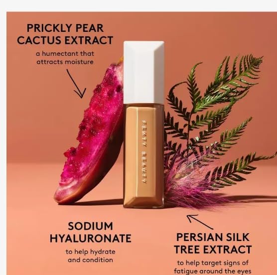 'Fenty Beauty by Rihanna We're Even Hydrating Longwear Waterproof Concealer - Your Skincare-Powered Solution to Dark Circles and Puffiness 0.30 oz / 9 ml (160W -light with warm peach undertones)-FemmiqueWomen