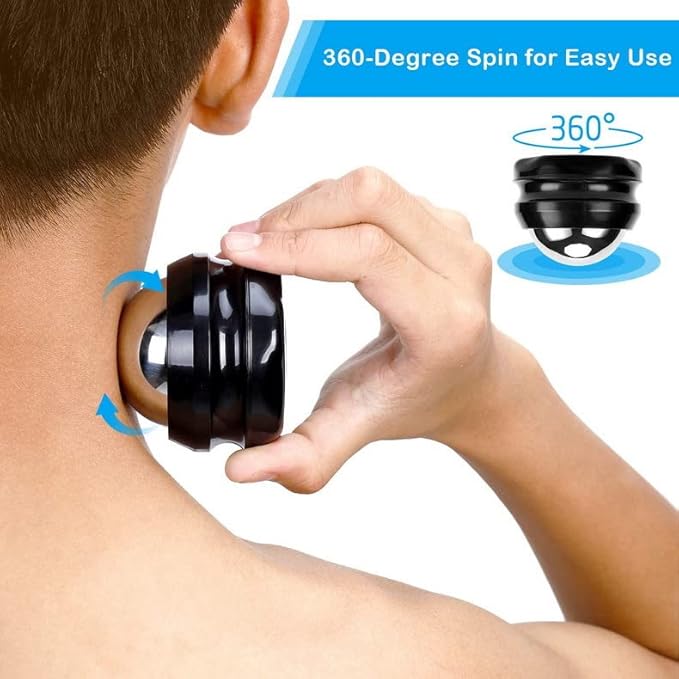 2-Pack Cryosphere Cold Massage Roller Ball,Manual Massage Ball for Heat and Ice Therapy,Self Massage Tool for Reliefs Muscle Pain,Decrease Inflammation,Reduces Stress¡­-FemmiqueWomen