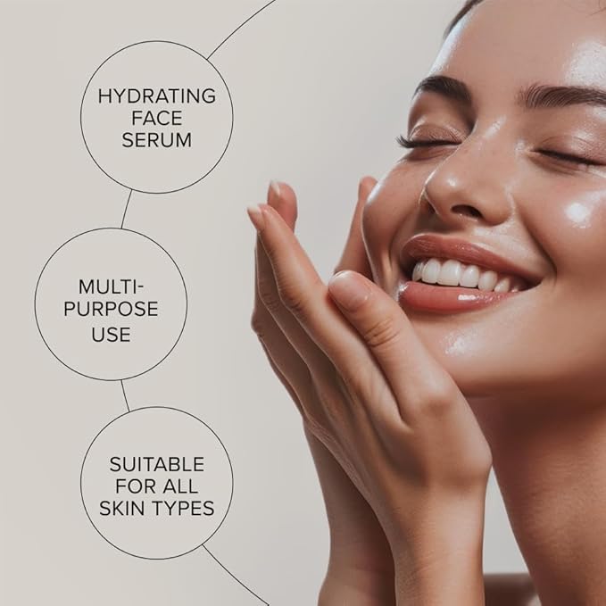 ZAAINA Extra Glow Face Serum – Hydrating Face Oil for Dry, Dull & Sensitive Skin – Lightweight Moisturizer & Natural Primer for Makeup – With Rosehip Oil, Pumpkin Seed & Vitamin E – 1oz Bottle-FemmiqueWomen