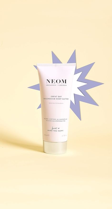 Neom- Great Day Magnesium Body Butter, 200ml | Mandarin & Wild Mint | Cream Moisturiser With Essential Oils | Nourish & Soften | Fresh & Zesty-FemmiqueWomen