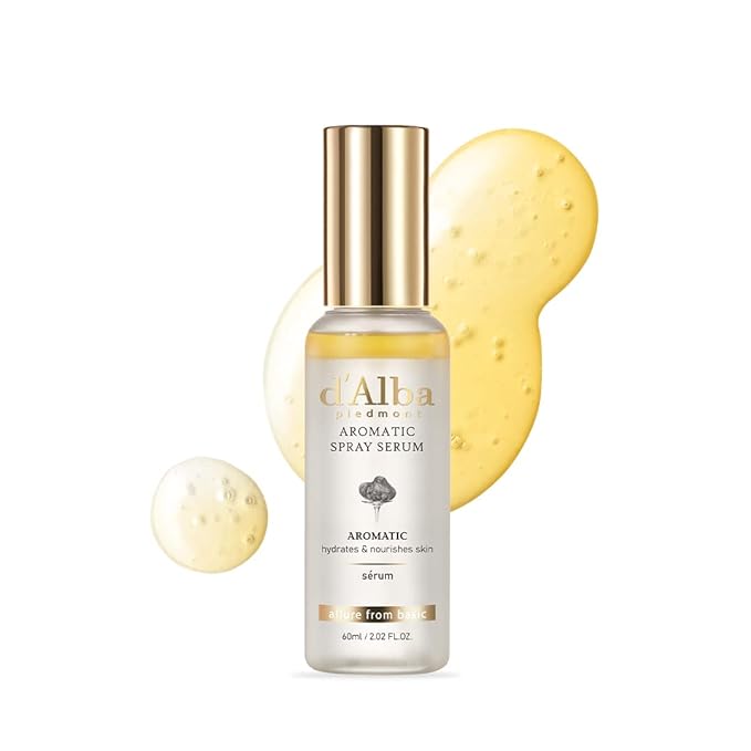d'alba Piedmont Italian White Truffle First Aromatic Spray Serum, Fragrant VEGAN Glowy Antioxidant Face Mist, Deep Hydration Skin Firmness, Korean Skin Care (2.02 fl.oz)-FemmiqueWomen