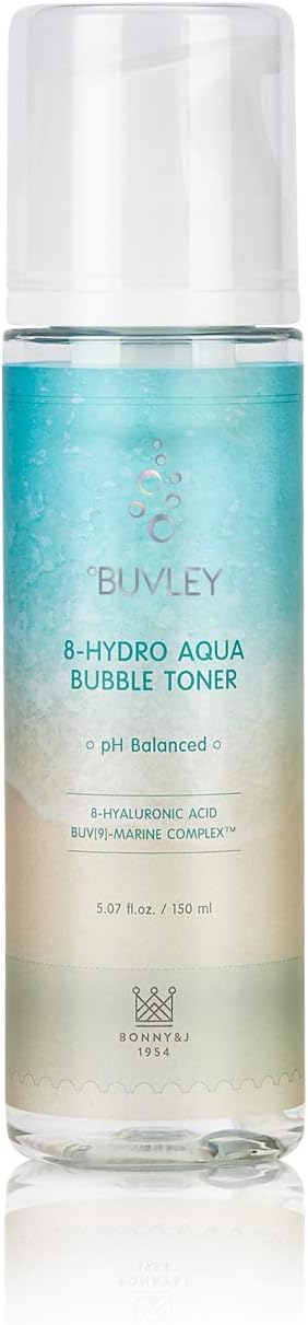 [BUVLEY] 8-Hydro Aqua Bubble Innovative Facial Toner, Deep Hydrating, Moisturizing, Anti Aging - Cruelty Free, Made in Korea Pack of (1)-FemmiqueWomen