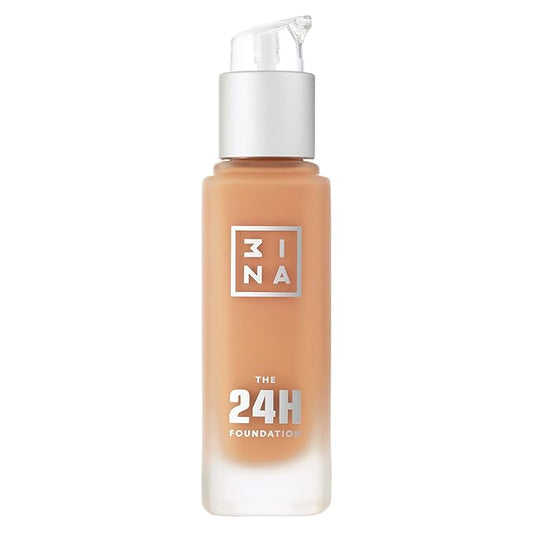 3INA The 24H Foundation 641-24H Long-Wearing Formula - Medium To High Buildable Coverage - Smooth Matte Finish - Expanded Shade Selection - Waterproof, Cruelty Free, Vegan Makeup - 1.01 Oz-FemmiqueWomen
