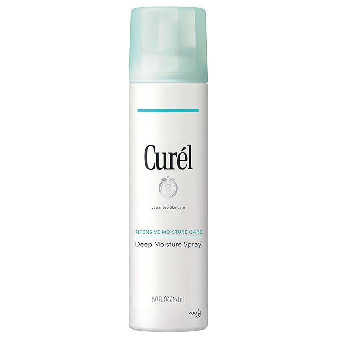 Curel Japanese Skin Care Deep Moisture Spray, Spray on Moisturizer for Dry Skin, Face Hydrating spray with Ceramides, 5 Oz-FemmiqueWomen