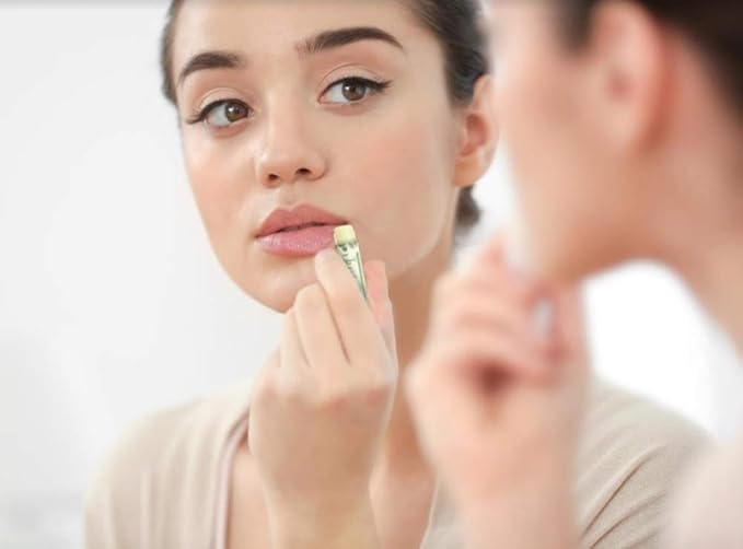 100% Natural Beeswax Lip Balm with Organic Oils (Cool Peppermint, 4 pack)-FemmiqueWomen