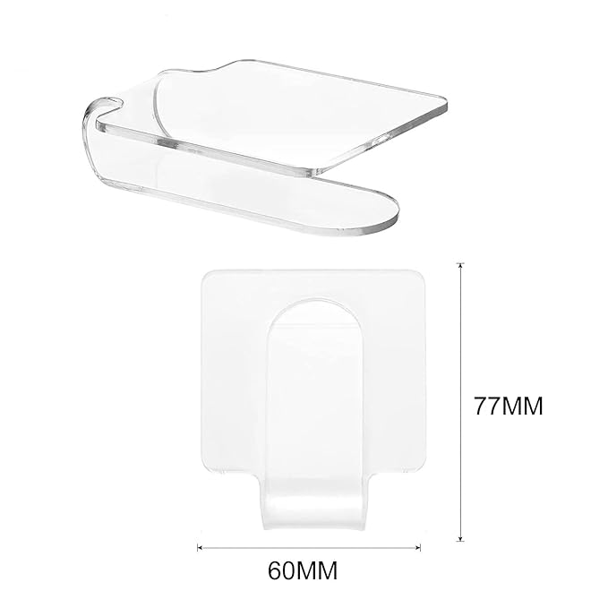 2PCS Clear Acrylic Professional Makeup Palette Handheld Cosmetic Nail Art Manicure Palette for Mixing Foundation Cosmetics Eyeshadow Cremes-FemmiqueWomen