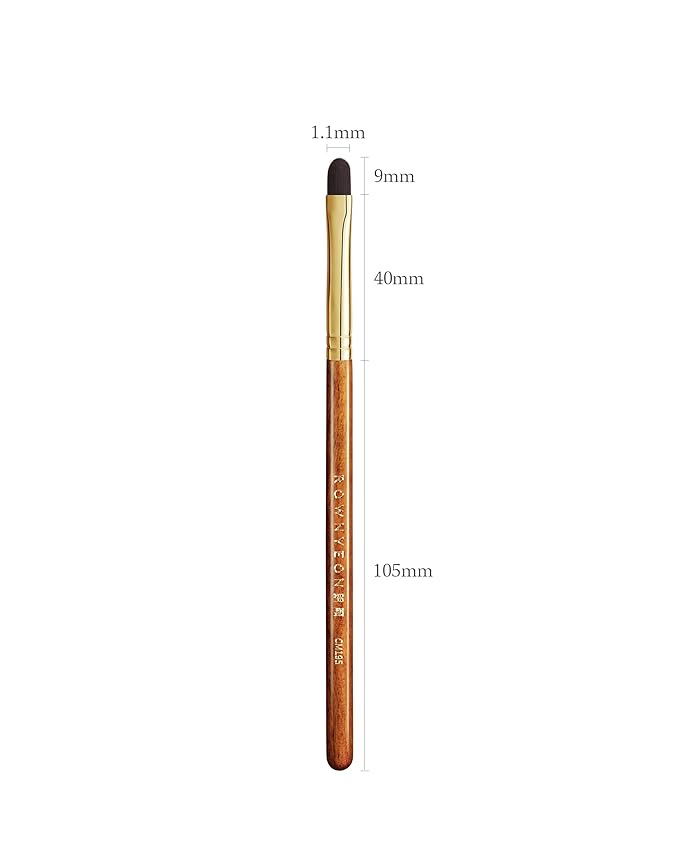 Desert Oak Series Pixel-Precise Detail Concealer Brush - Micro Teardrop Head for Acne Scars & Dark Spots, Sustainable Bubinga Handle (CM 195)-FemmiqueWomen