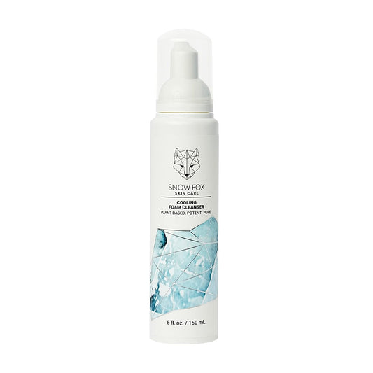 Snow Fox Cooling Foam Cleanser with Organic Aloe Vera Juice, 150 ml-FemmiqueWomen