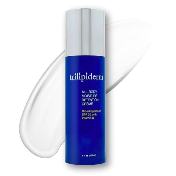 Trilipiderm All-Body Moisture Retention Crème with SPF 30, Vitamin D - 8oz Airless Pump Sunscreen-FemmiqueWomen