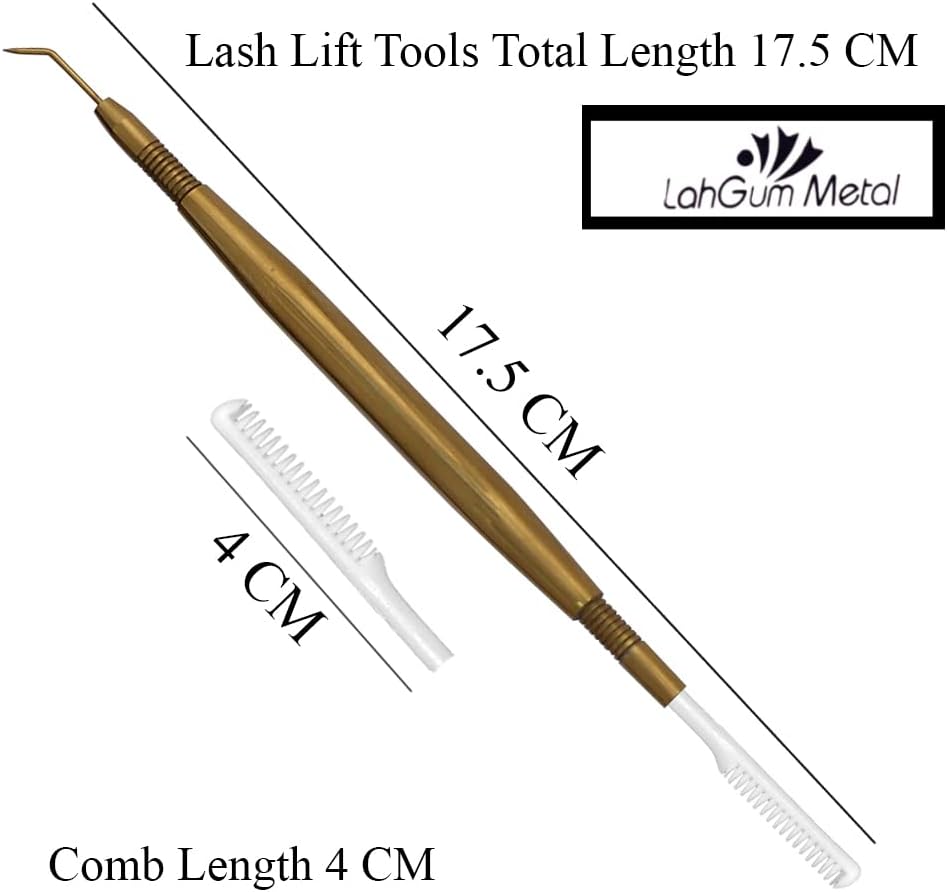 Separation Eye lash Separator Tool Pro Lash Lift Tools and Tint Kit Professional Lifting - Lashes Separater Perm Extension Separating Comb Tinting Lifter Eyelashes Seperator Supplies Silver Steel-FemmiqueWomen