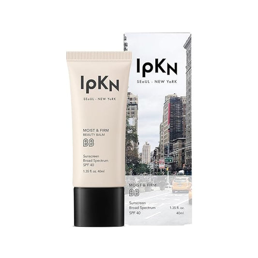 IPKN Moist & Firm BB Cream - Ultra-Hydrating Daily BB Cream with or without SPF40 - Lightweight, Non-Greasy Face Base with Antioxidants for Smooth, Radiant Skin-FemmiqueWomen