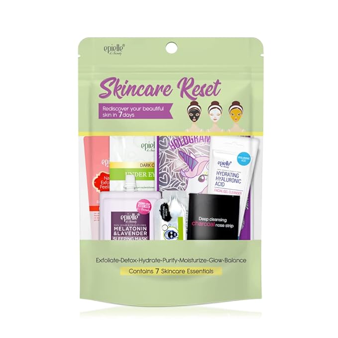 Skincare Beauty Kit | Korean Beauty | 6-Item Skincare Reset Kit | Beauty Gift, Spa Day, Gift Set | Korean Skincare-FemmiqueWomen