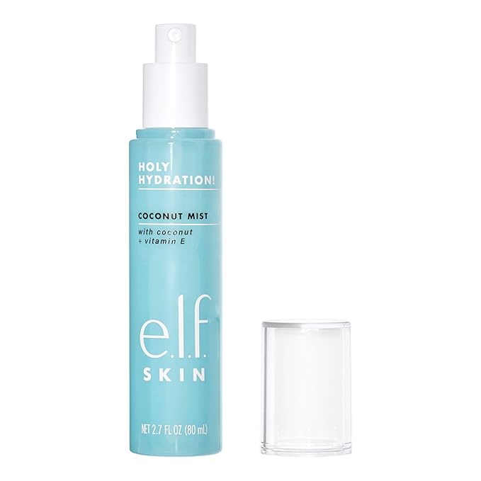 e.l.f. SKIN Holy Hydration! Hydrating Coconut Mist, Refreshes, Soothes & Invigorates Skin, Tropical Scent, 2.7 Fl Oz (Pack of 1)-FemmiqueWomen