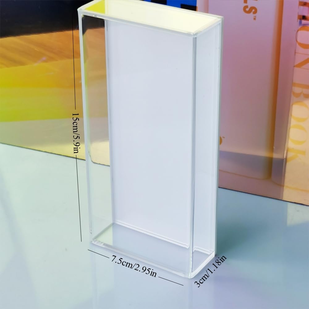 Grafting False Eyelash Acrylic Extension Pallet Organizer, Eyelash Extension Glue Tweezers Plate Makeup Palette, Dustproof Storage Box Display Training Tools Salon (Transparent)-FemmiqueWomen