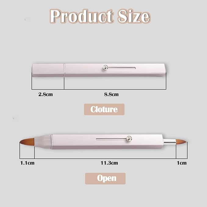 3 Pack Lip Brush for Lipstick Makeup Brushes Double-Ended Retractable Lip Brush with Cap Dustproof for Lipstick Gloss Creams Portable with Cap(Black + Gold + Silver)-FemmiqueWomen