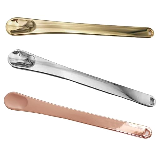 3 Pieces Alloy Makeup Spatula Eye Cream Spoon Beauty Scoop Mini Spoon Makeup Beauty Spoons Mini Cosmetic Skincare Spatula for Cream Lotions, 3.54 x 0.43 inches, Gold, Silver, Rose-Gold-FemmiqueWomen