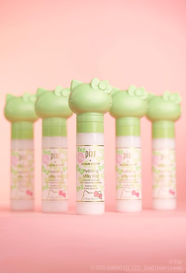 Pixi Beauty + Hello Kitty Milky Mist 2.70 Fl Oz | Hydrating Moisturizer for Dry Skin | Infused with Hyaluronic Acid-FemmiqueWomen