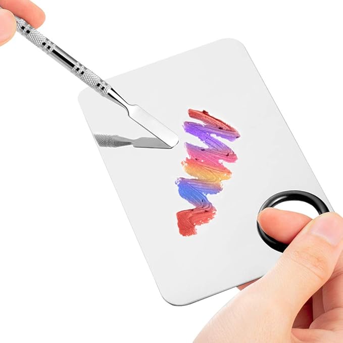 2 Styles Professional Makeup Palette with Spatula and 150 PCS Makeup Brush Kit, SourceTon Cosmetic Palette (5.9”x 3.9”) & Makeup Applicators (Mascara Wands, Lipstick Applicators, Fine Eyeliner Brush)-FemmiqueWomen