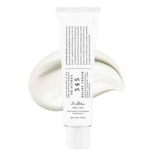 Dr.Althea 345 Relief Cream, Daily Face Moisturizer, Blemish Relief Care, Soothing Recovery & Moisture, Korean Vegan Skin Care for All Skin Types, 1.69 Fl Oz (Pack of 1)-FemmiqueWomen