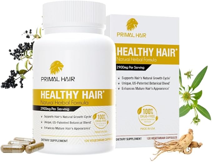 100% Natural Growth Treatment, Reduces Hair Loss, US Patented Formula Proven Effective for Men & Women, 100% Vegan Ingredients, Non-GMO, 30-Day Supply-FemmiqueWomen