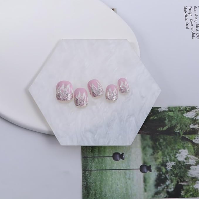 3 Pieces Resin Nail Art Palette, Nail Art Painting Gel Palette Makeup Display Board Nail Art Display Board-FemmiqueWomen