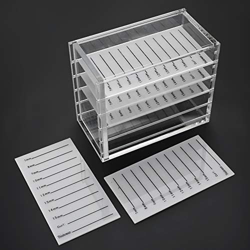 Acrylic Cosmetic Storage Makeup Organizer Clear Eyelash Storage Box Eyelashes Glue Pallet Holders 5 Layers Grafting Eyelash Extension Tool-FemmiqueWomen