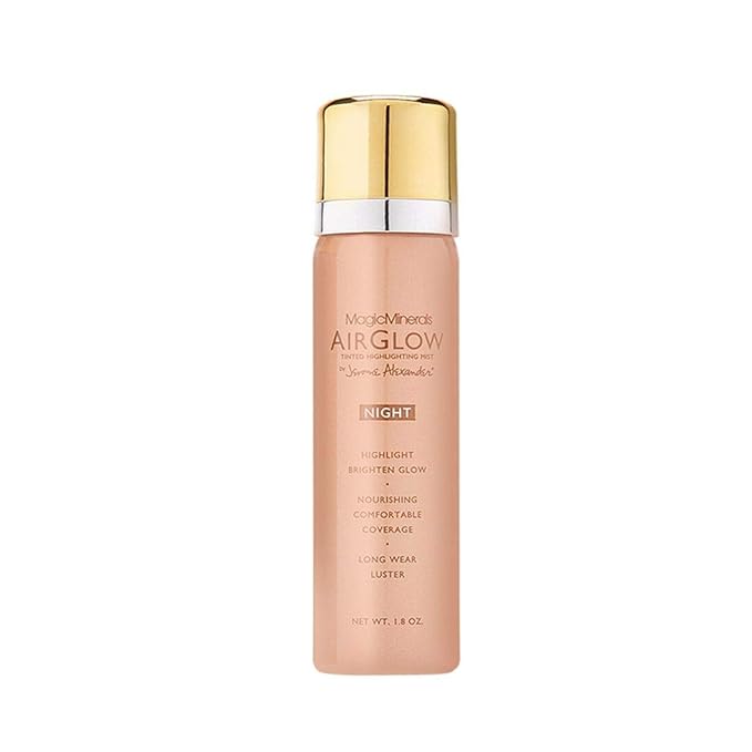 Jerome Alexander MagicMinerals AirGlow Tinted Highlighting Night Mist, Illuminating Airbrush Tinted Moisturizer Spray | Petal Pearl-FemmiqueWomen
