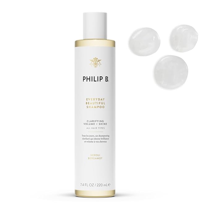 PHILIP B Everyday Beautiful Shampoo - 7.4 fl. oz. (220 ml) - Clarifying, Volumizing and Shine Enhancing, Removes Excess Buildup, Sulfate-Free, Made in USA-FemmiqueWomen