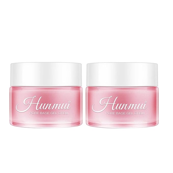 2Pcs Hunmui face primer pore base gel cream，Magical perfecting base face primer under foundation Anti-Aging WrinklesShrink Pore Remove Fine LinesExfoliatingAnti-Oxidation-FemmiqueWomen