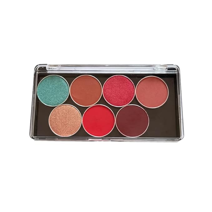 2pcs Rectangular Mini Magnet Make-up Dispensing Plate Eyeshadow Blush Powder Storage Empty Palette with 10pcs metal Stickers-FemmiqueWomen