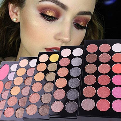 148 Colors Eyeshadow Palette Makeup Contouring Kit Combination with Eyebrow Powder, Lipgloss, Blusher, Press Powder and Concealer - Perfect for Professional and Daily Use-FemmiqueWomen