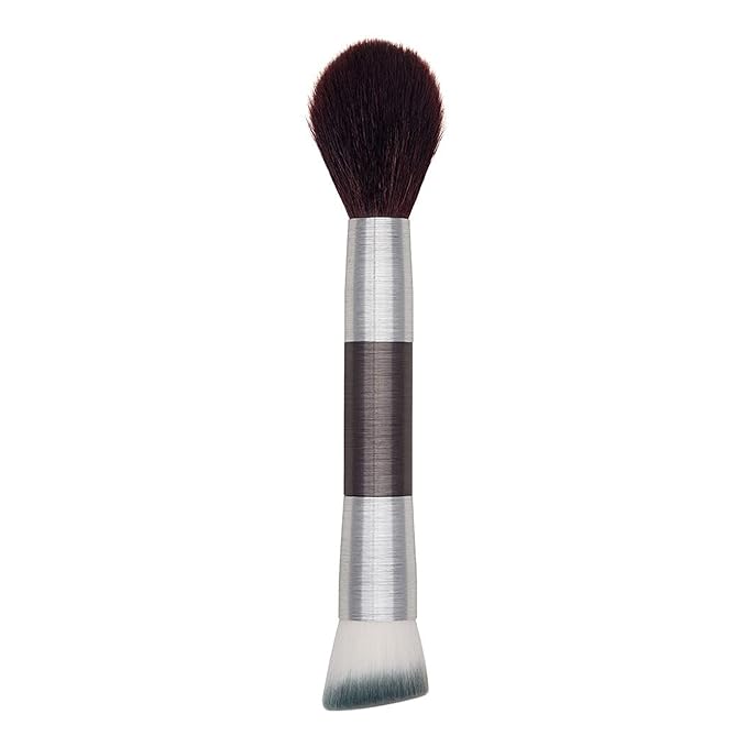 Mirabella Perfecting & Sculpting Duo Foundation Brush, Professional Makeup Brush Collection, Cruelty-Free Synthetic Bristle Brush, Hand-Sculpted Brushed Aluminum Handle Blending Brush for Makeup-FemmiqueWomen