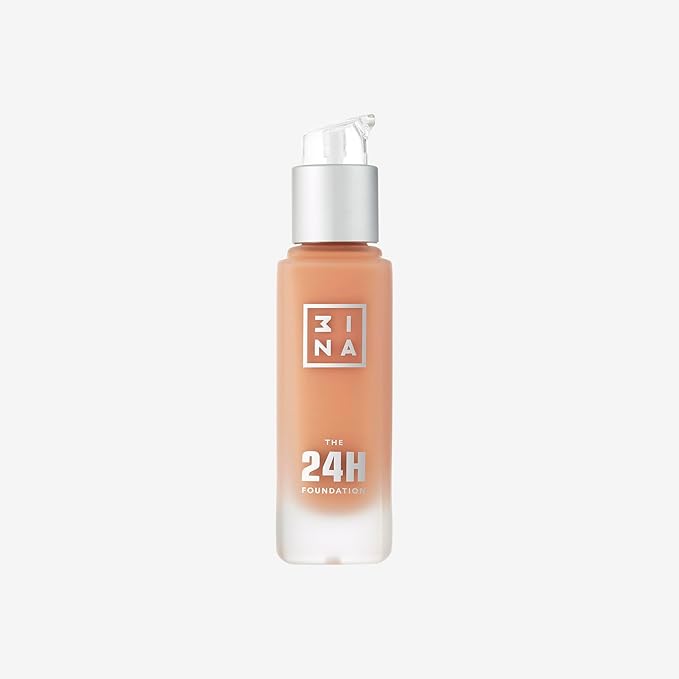 3INA The 24H Foundation 612-24H Long-Wearing Formula - Medium To High Buildable Coverage - Smooth Matte Finish - Expanded Shade Selection - Waterproof, Cruelty Free, Vegan Makeup - 1.01 Oz-FemmiqueWomen