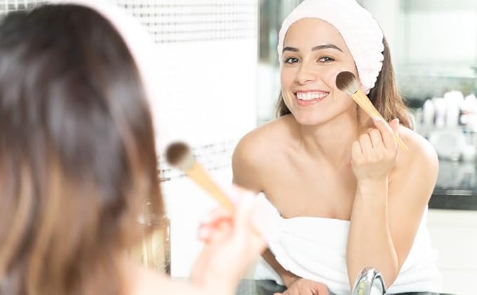 8pcs Gold Makeup Brush Set for All Skill Levels Easy Clean Soft Lint Free Brushes Travel Friendly Kit Foundation Powder Eyeshadow Blush Contour-FemmiqueWomen