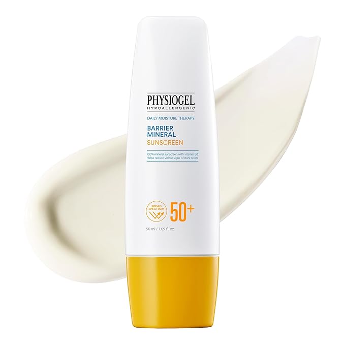 Physiogel Lightweight Moisture Korean Sunscreen, Broad Spectrum SPF 50+, Water Resistant & Safe for Sensitve Skin, Reef Friendly, Paraben-Free, Dermatologically Tested, Korean Skin Care.-FemmiqueWomen