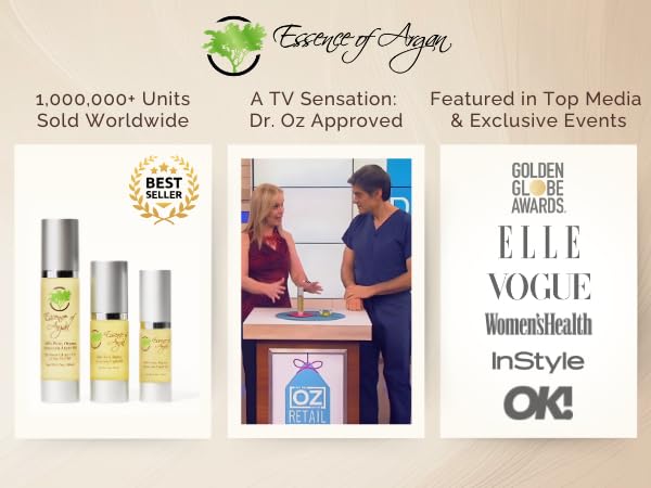 Essence Of Argan 100% Pure Moroccan Organic Argan Oil - Natural EcoCert Oil that Nourishes, Conditions and Moisturizes Your Skin, Hair and Nails-FemmiqueWomen