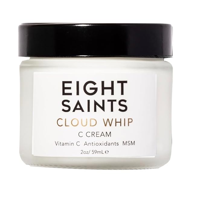 Eight Saints Skincare Cloud Whip Vitamin C Face Moisturizer Day Cream, Natural and Organic Face Cream For Women, Anti Aging Cream For Face To Reduce Fine Lines and Wrinkles, 2 Ounces (Unscented)-FemmiqueWomen