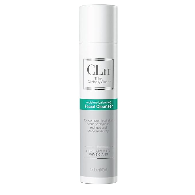CLn® Facial Cleanser - Hydrating Facial Cleanser with Glycerin, For Skin Prone to Dryness, Eczema, Redness, Irritation & Acne Sensitivity, Fragrance-Free & Paraben-Free, 3.4 fl. oz.-FemmiqueWomen