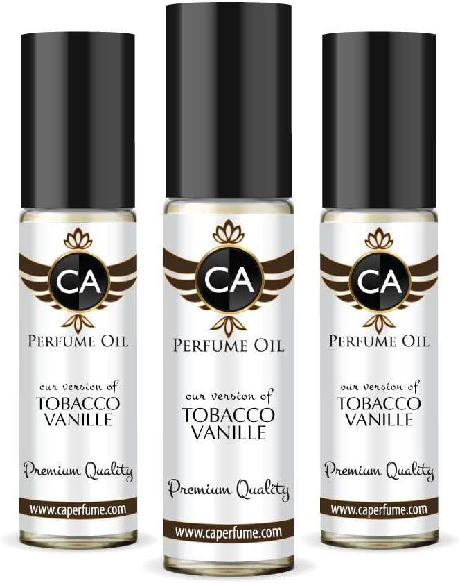 CA Perfume Impression of Tobacco Vanille For Men Fragrance Body Oil Dupes Roll-On 0.3 Fl Oz-X3-FemmiqueWomen