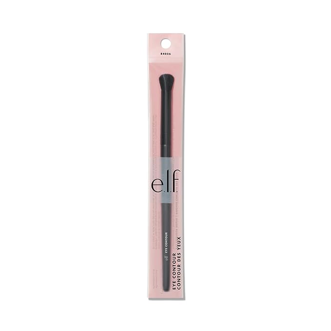 e.l.f. Eye Contour Brush, Absorbent Brush With Soft, Synthetic Bristles For Providing Extra Definition, Vegan & Cruelty-Free-FemmiqueWomen