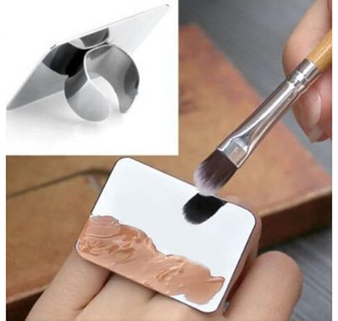 10pcs Manicure Spatula Nail-art Palette Stainless Steel Manicure Pallet Nail Art Ring Stainless Steel Pallet-FemmiqueWomen
