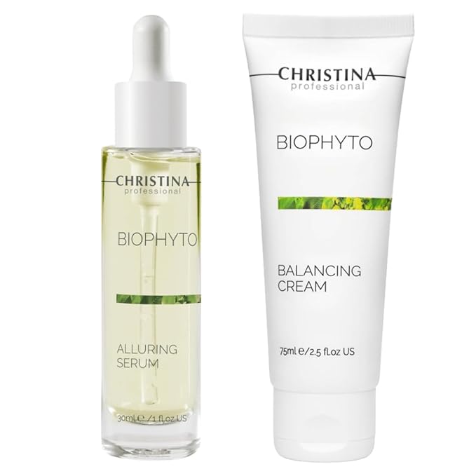 '-CHRISTINA- Bio Phyto Balancing Cream, 75ml and Alluring Serum, 300ml | For All Skin Types-FemmiqueWomen