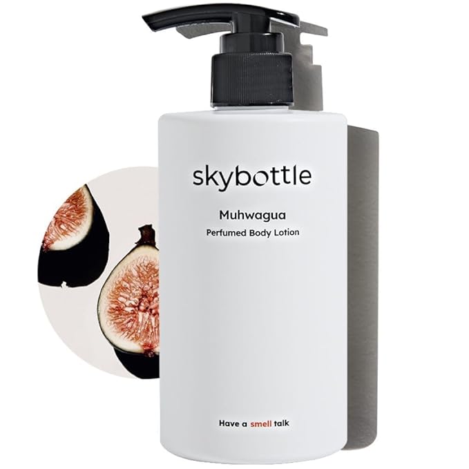skybottle Perfumed Body Lotion with Pump, Fast Absorbing, Korean Skin Care, Figfruit, Woody Scented Lotion for Women & Men, 10.1 Fl. Oz-FemmiqueWomen