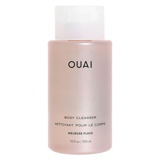 OUAI Body Cleanser, Melrose Place - Foaming Body Wash with Jojoba Oil and Rosehip Oil to Hydrate, Nurture, Balance and Soften Skin - Paraben, Phthalate and Sulfate Free Skin Care Products - 10 Oz-FemmiqueWomen